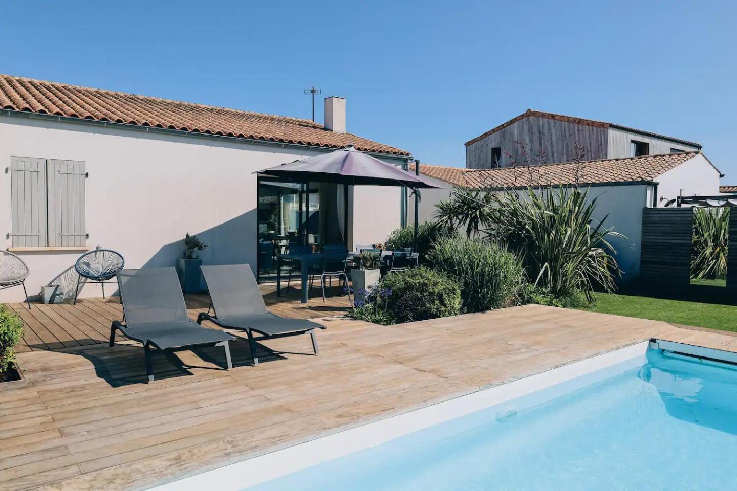 Ღ Le Paradis Bleu • Villa Avec Piscine Chauffee L'Houmeau Exterior photo
