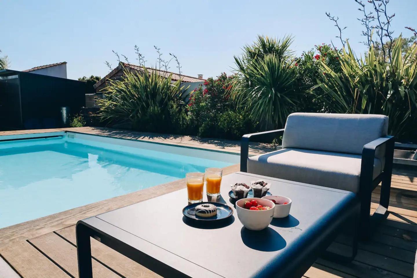 Ღ Le Paradis Bleu • Villa Avec Piscine Chauffee L'Houmeau Exterior photo